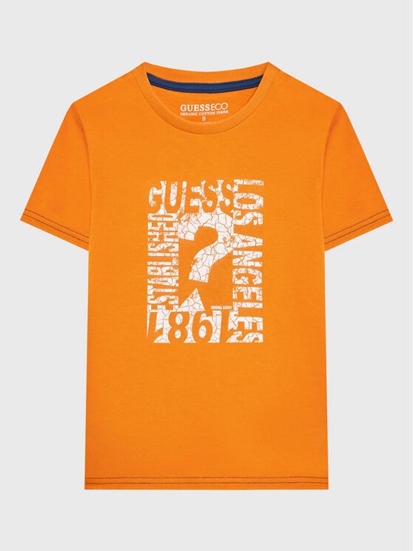 Guess Guess Majica N3GI00 K8HM0 Oranžna Regular Fit