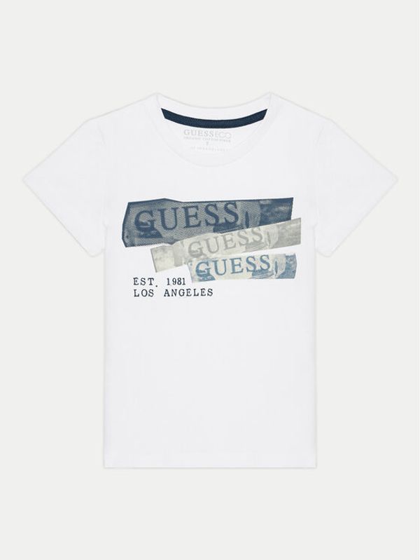 Guess Guess Majica N4BI19 I3Z14 Bela Regular Fit