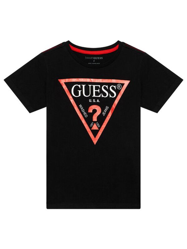 Guess Guess Majica N73I55 K8HM0 Črna Regular Fit