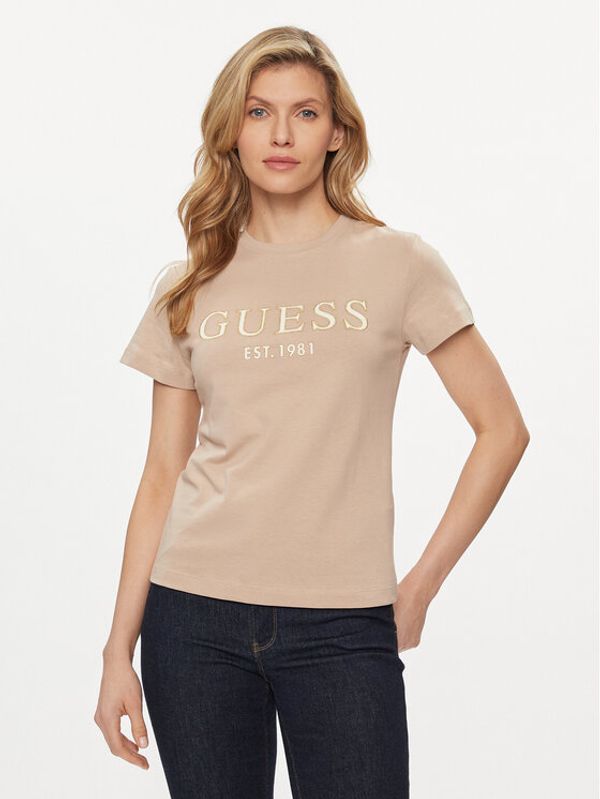 Guess Guess Majica Nyra V4GI01 I3Z14 Bež Regular Fit