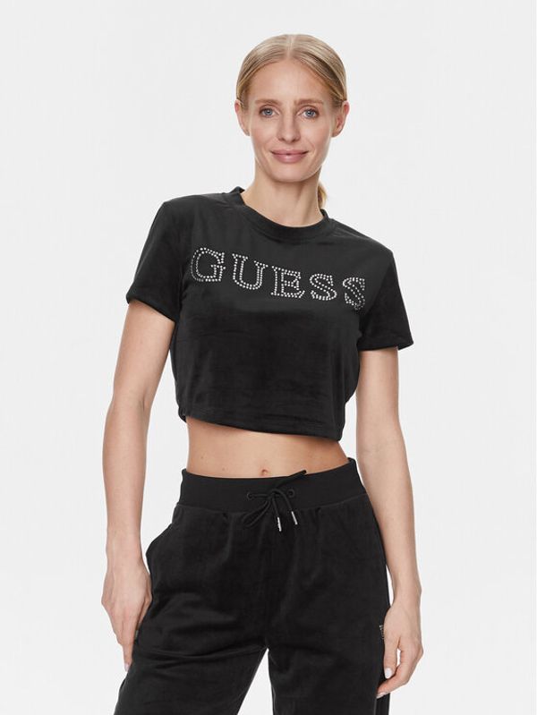 Guess Guess Majica V3BI01 KBXI2 Črna Boxy Fit