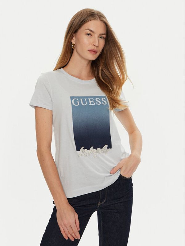 Guess Guess Majica W4BI30 JA914 Modra Regular Fit