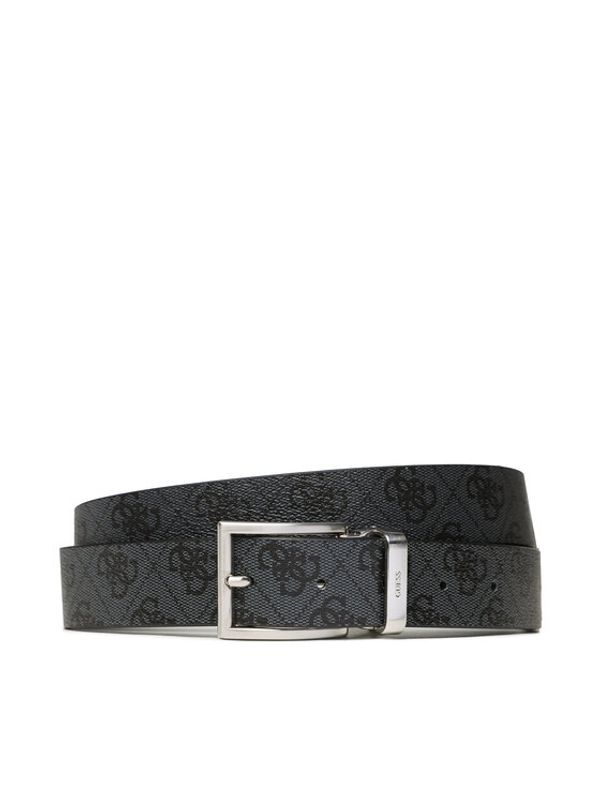 Guess Guess Moški pas Vezzola Belts BM7543 LEA35 Črna