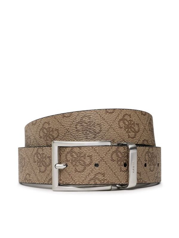 Guess Guess Moški pas Vezzola Belts BM7543 LEA35 Rjava