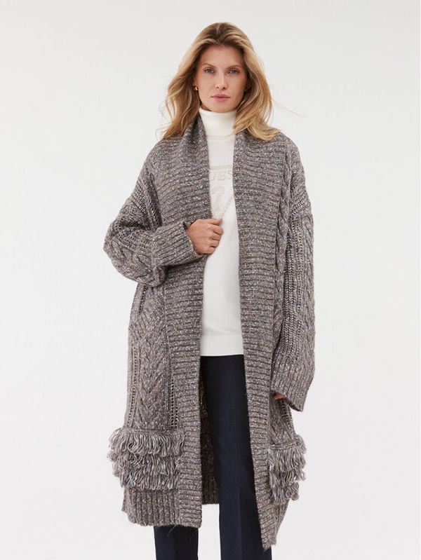 Guess Guess Pletena jopica W3BR43 Z3AF0 Siva Regular Fit