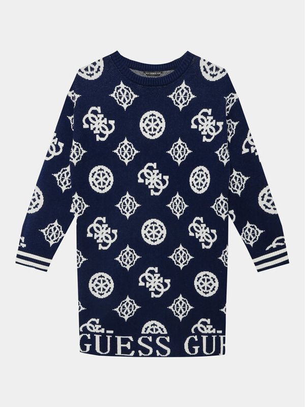 Guess Guess Pletena obleka J3BK04 Z3AH0 Modra Regular Fit