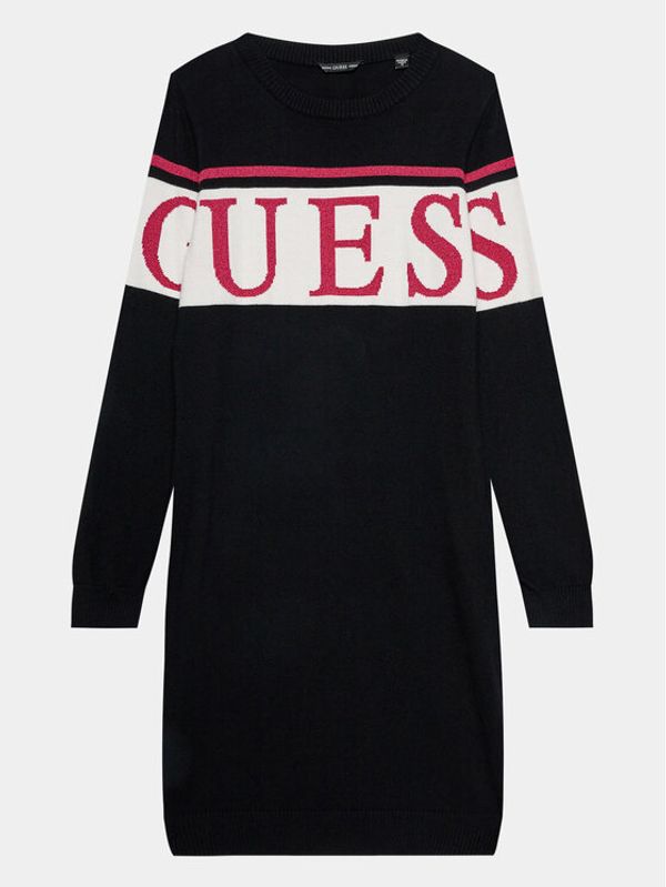 Guess Guess Pletena obleka J3BK16 Z38B0 Črna Regular Fit