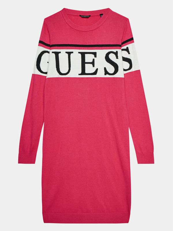 Guess Guess Pletena obleka J3BK16 Z38B0 Roza Regular Fit