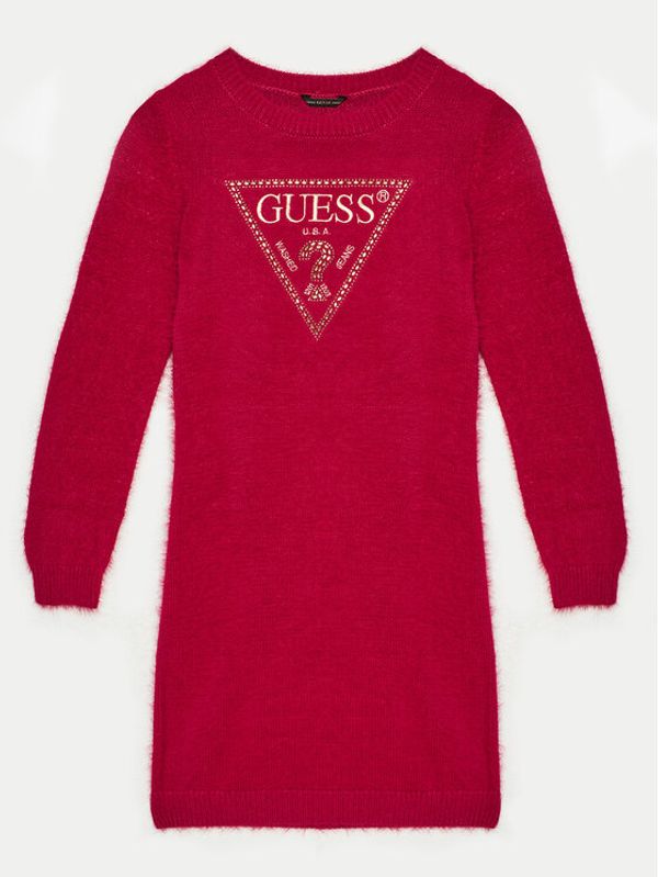 Guess Guess Pletena obleka J4BK11 Z3K20 Rdeča Regular Fit