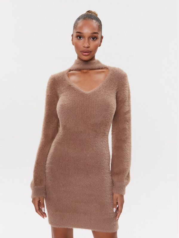 Guess Guess Pletena obleka W3BK0Z Z3BS0 Pisana Slim Fit