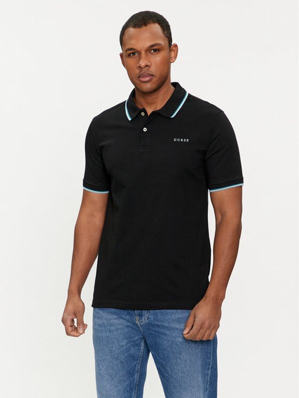 Guess Guess Polo majica M4GP60 K7O64 Črna Slim Fit