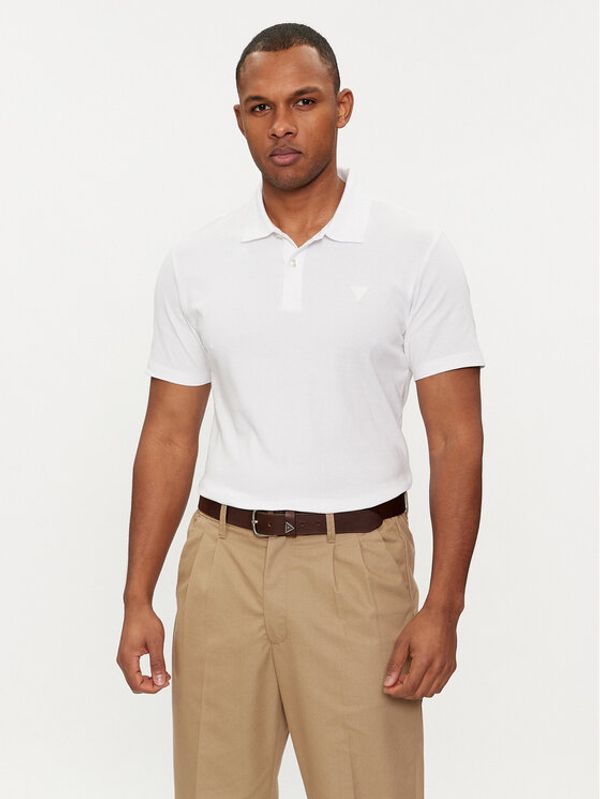 Guess Guess Polo majica M4GP66 KC701 Bela Slim Fit