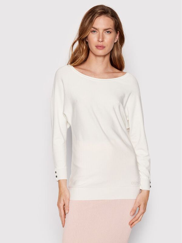 Guess Guess Pulover Adele W2YR34 Z2V62 Bela Regular Fit