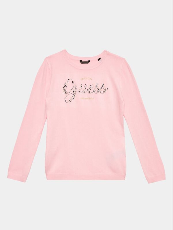 Guess Guess Pulover J3YR05 Z2NQ2 Roza Regular Fit