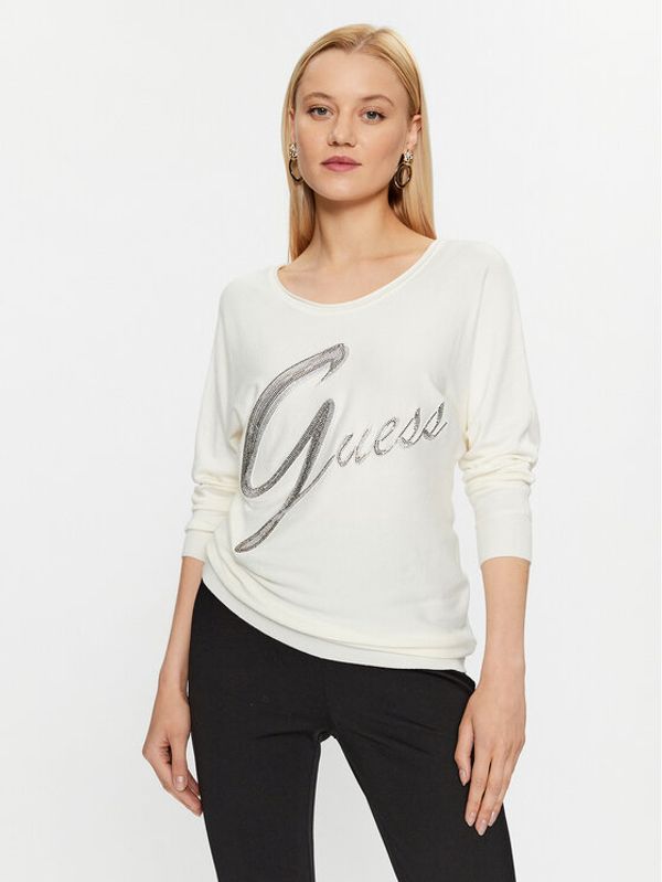 Guess Guess Pulover W3BR25 Z2NQ2 Bela Regular Fit