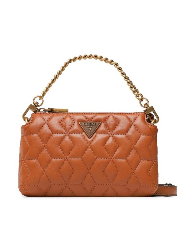 Guess Guess Ročna torba Elenia (QB) Mini Bags HWQB86 77720 Rjava