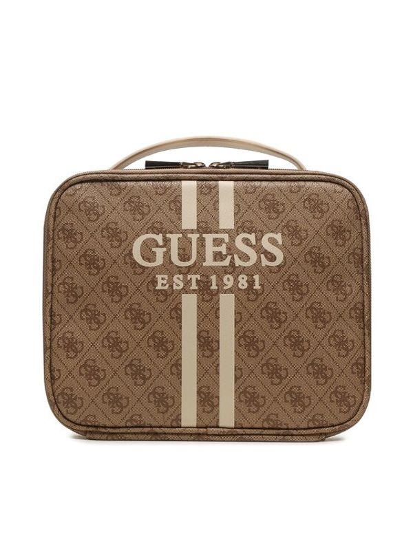 Guess Guess Ročna torba Katey Croc (CB) HWCB84 94270 Rjava