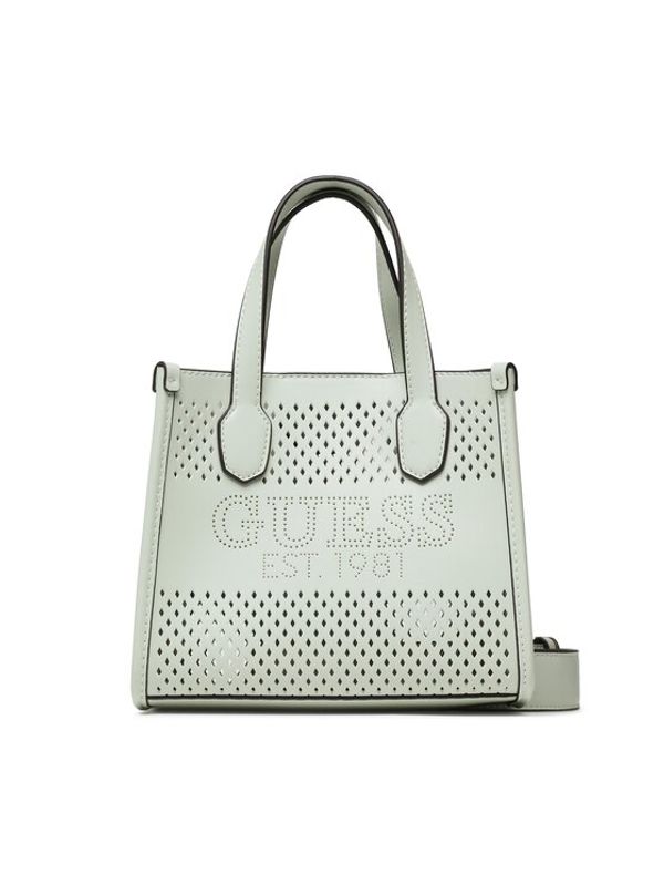 Guess Guess Ročna torba Katey Perf (WH) Mini Bags HWWH87 69760 Modra