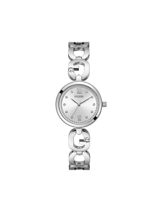 Guess Guess Ročna ura GW0759L1 Srebrna