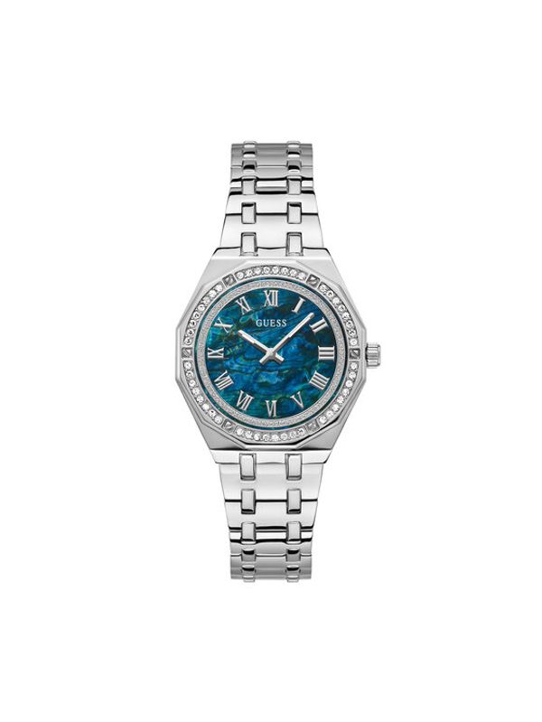 Guess Guess Ročna ura GW0770L1 Srebrna