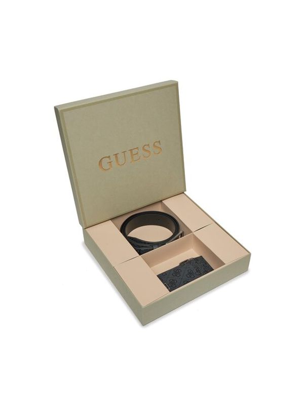 Guess Guess Set etui za kreditne kartice in trak Gift Box GFBOXM P3305 Črna