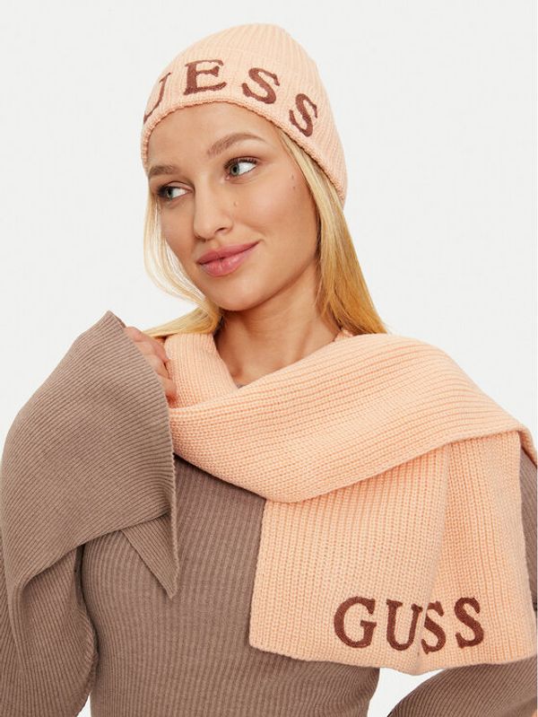 Guess Guess Set šal + kapa GFBOXW P4402 Oranžna