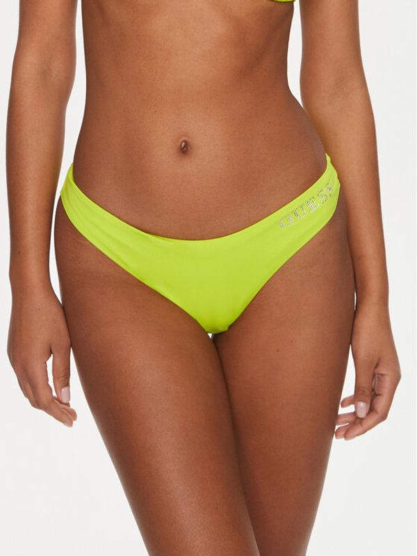 Guess Guess Spodnji del bikini E4GO02 LY00K Zelena