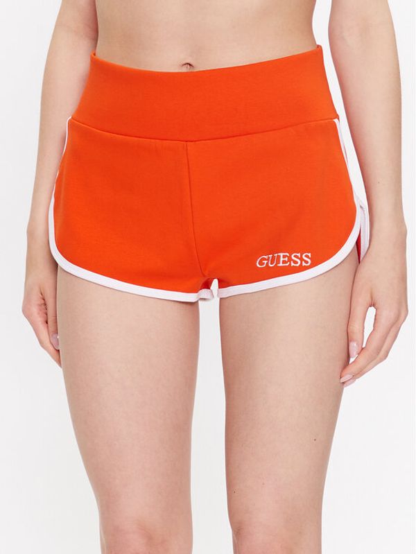 Guess Guess Športne kratke hlače E3GD05 KBP41 Oranžna Regular Fit