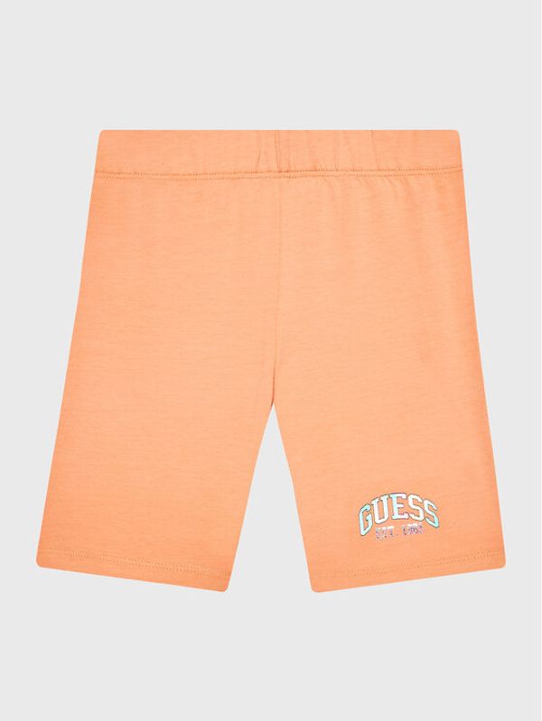 Guess Guess Športne kratke hlače J3RD09 J1311 Oranžna Slim Fit