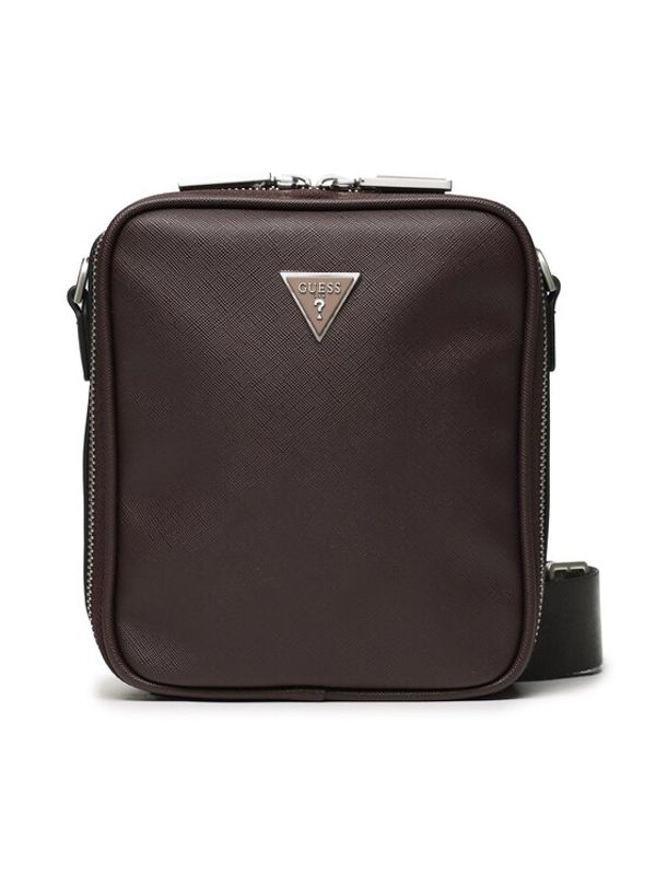 Guess Guess Torbica za okrog pasu Certosa Saffiano Smart Mini Bags HMECSA P3254 Bordo rdeča