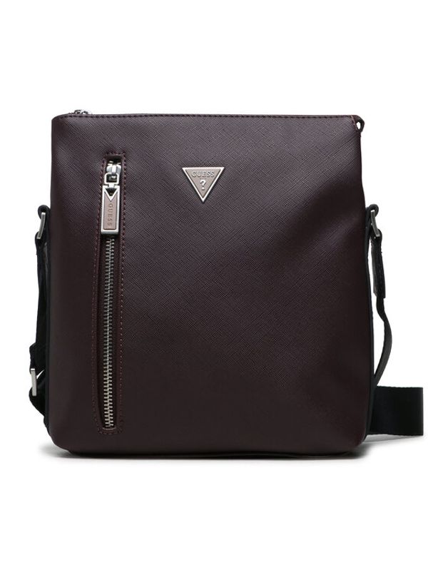 Guess Guess Torbica za okrog pasu Certosa Saffiano Smart Mini Bags HMECSA P3299 Bordo rdeča