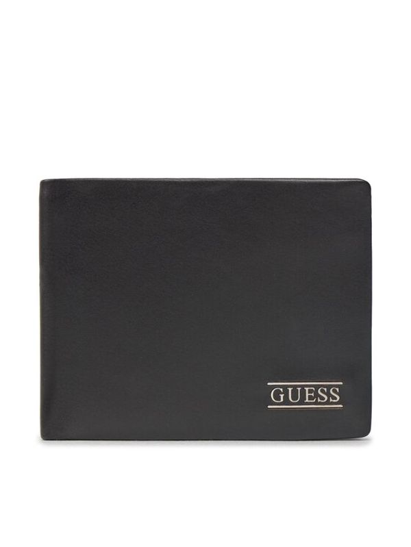 Guess Guess Velika moška denarnica New Boston R Slg SMNEBR LEA20 Črna