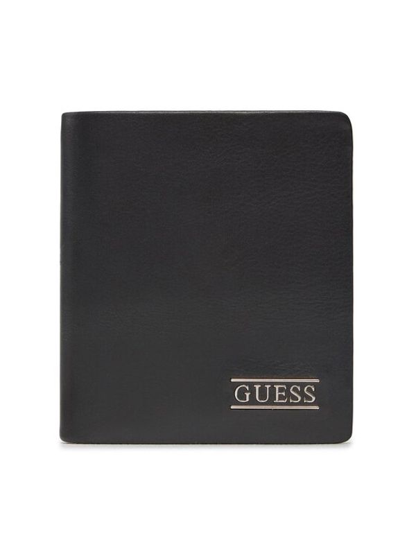 Guess Guess Velika moška denarnica New Boston R Slg SMNEBR LEA22 Črna