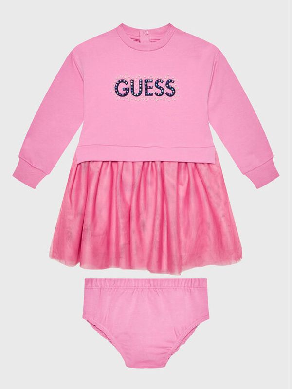 Guess Guess Vsakodnevna obleka A3RK08 KA6V0 Roza Regular Fit