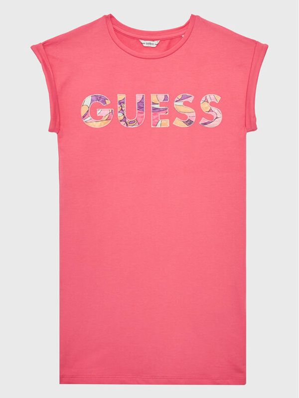 Guess Guess Vsakodnevna obleka J3GK35 KAE23 Roza Regular Fit