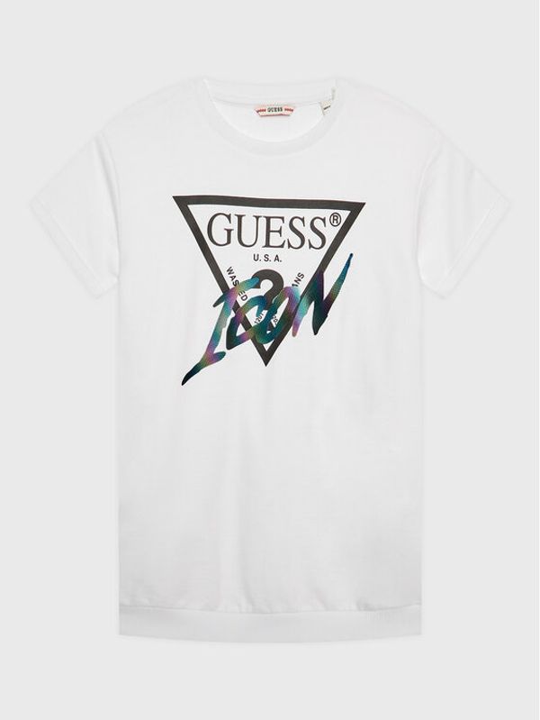 Guess Guess Vsakodnevna obleka J3RK01 KB4O0 Bela Regular Fit