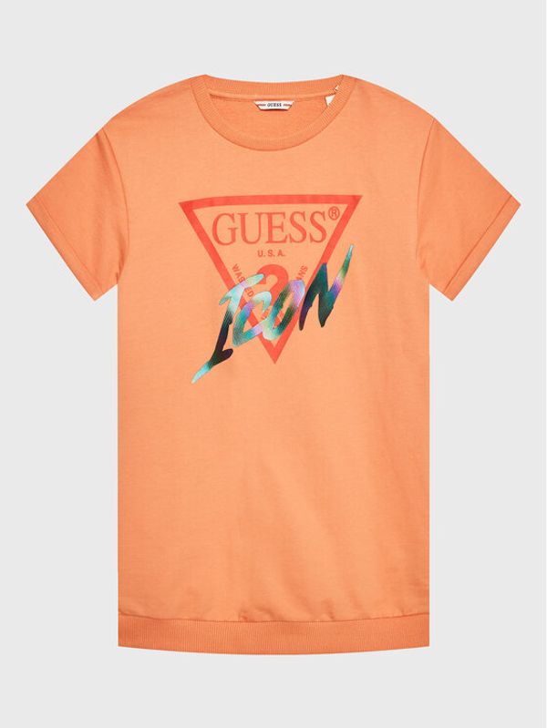 Guess Guess Vsakodnevna obleka J3RK01 KB4O0 Oranžna Regular Fit