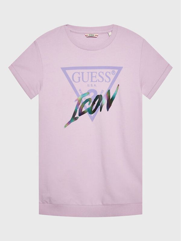 Guess Guess Vsakodnevna obleka J3RK01 KB4O0 Vijolična Regular Fit