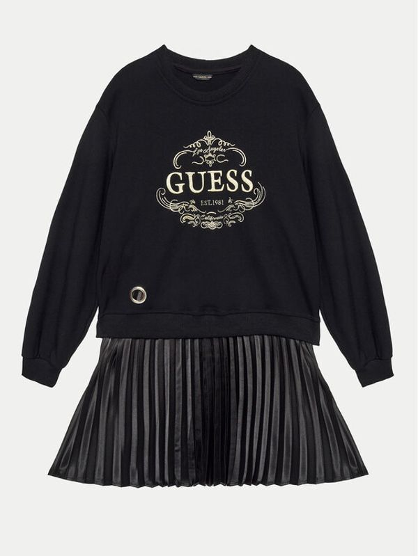 Guess Guess Vsakodnevna obleka J4BK14 KAUH0 Črna Regular Fit