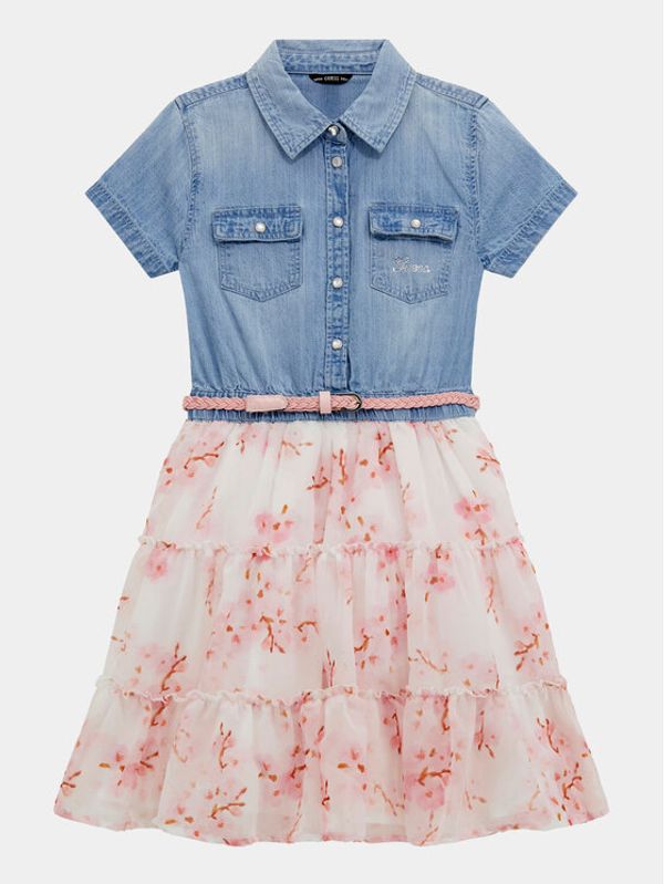 Guess Guess Vsakodnevna obleka J4RK27 D58Z0 Pisana Regular Fit