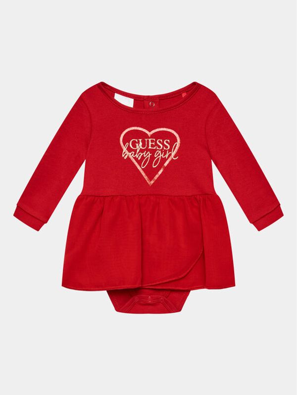 Guess Guess Vsakodnevna obleka S3BG02 KA6W0 Rdeča Regular Fit