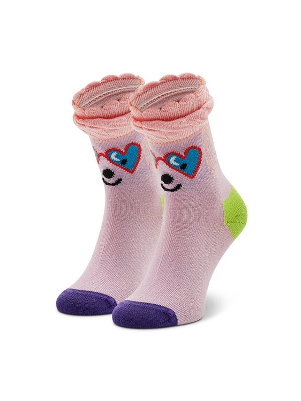 Happy Socks Happy Socks Otroške visoke nogavice KPDL01-3300 Roza