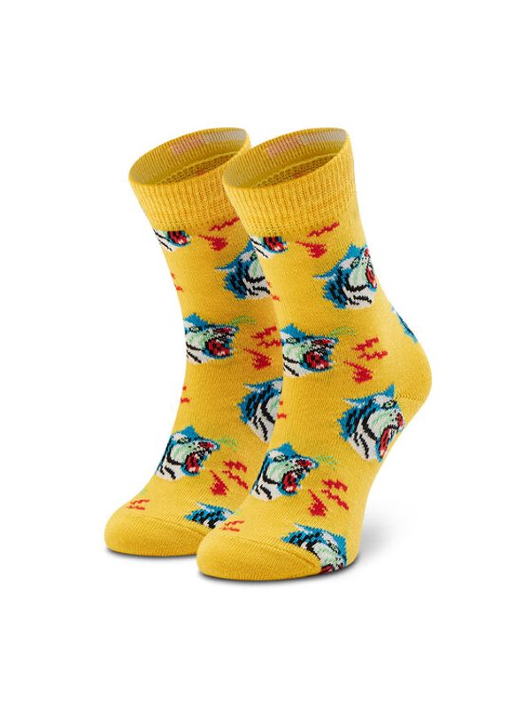 Happy Socks Happy Socks Otroške visoke nogavice KTIG01-2200 Rumena