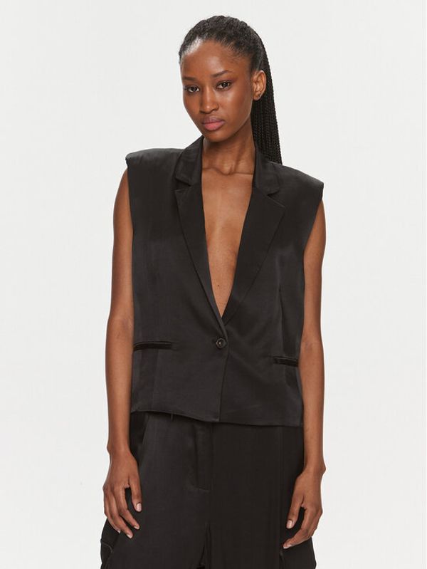 Herskind Herskind Telovnik Line Vest 4995985 Črna Regular Fit