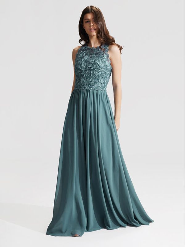 Hey Kyla Hey Kyla Večerna obleka 5AG046HK Zelena Regular Fit