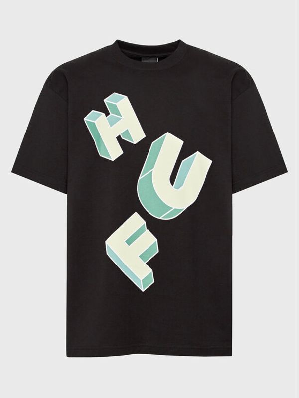 HUF HUF Majica Abecedarian TS01949 Črna Regular Fit