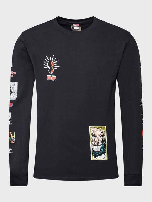 HUF HUF Majica z dolgimi rokavi MARVEL Spidey Sense TS02054 Črna Regular Fit