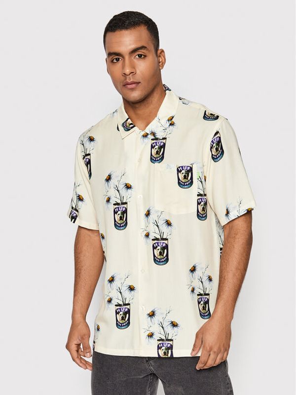 HUF HUF Srajca Canned Resort BU00142 Bež Relaxed Fit