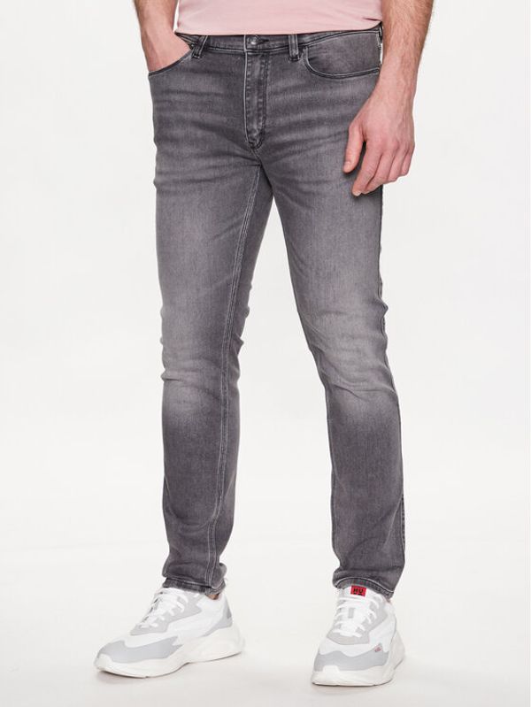 Hugo Hugo Jeans hlače 50483877 Srebrna Extra Slim Fit