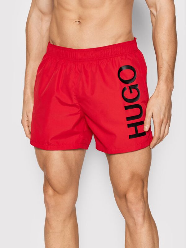 Hugo Hugo Kopalne hlače Abas 50469303 Rdeča Regular Fit